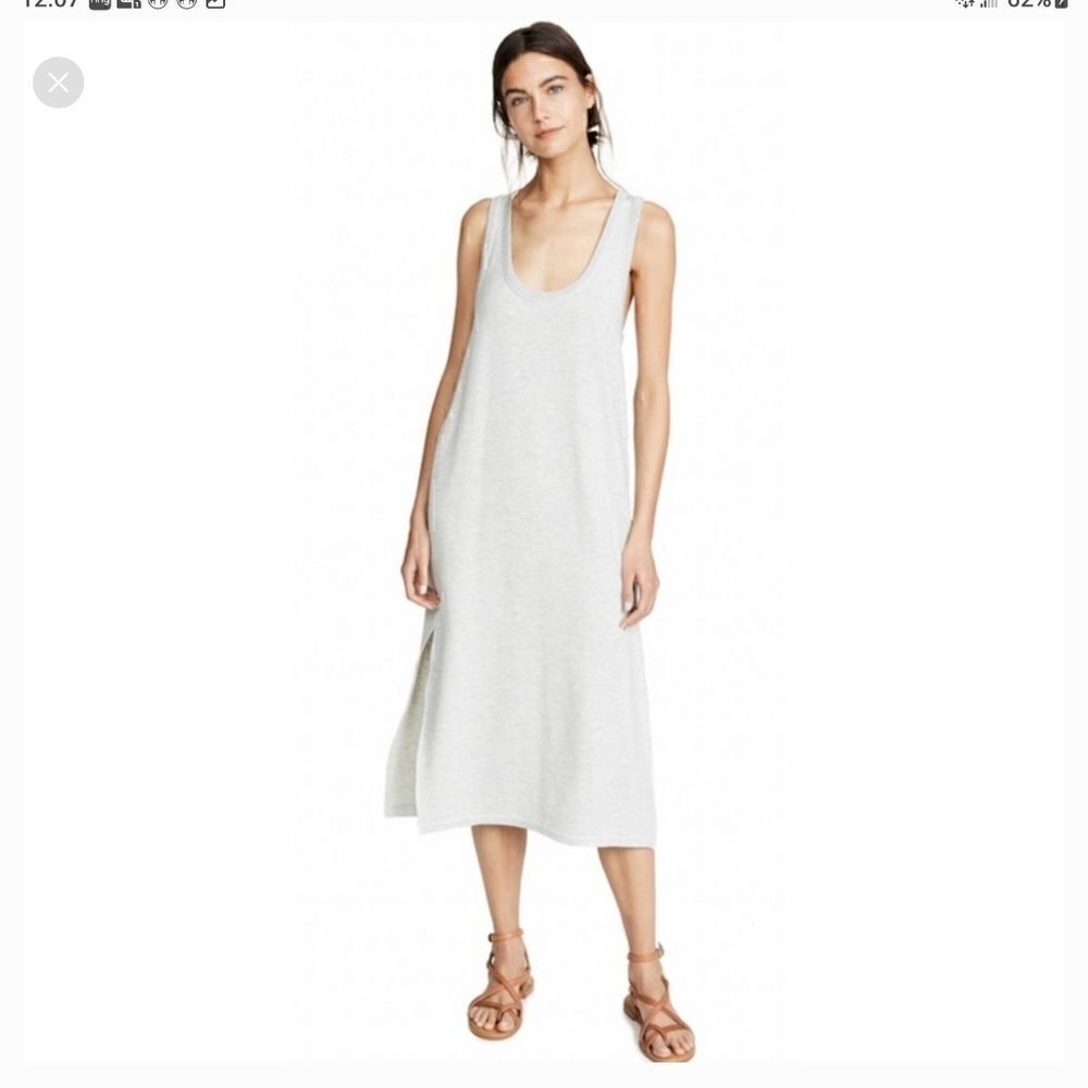 rag & bone marlon scoop neck dress heather grey XS